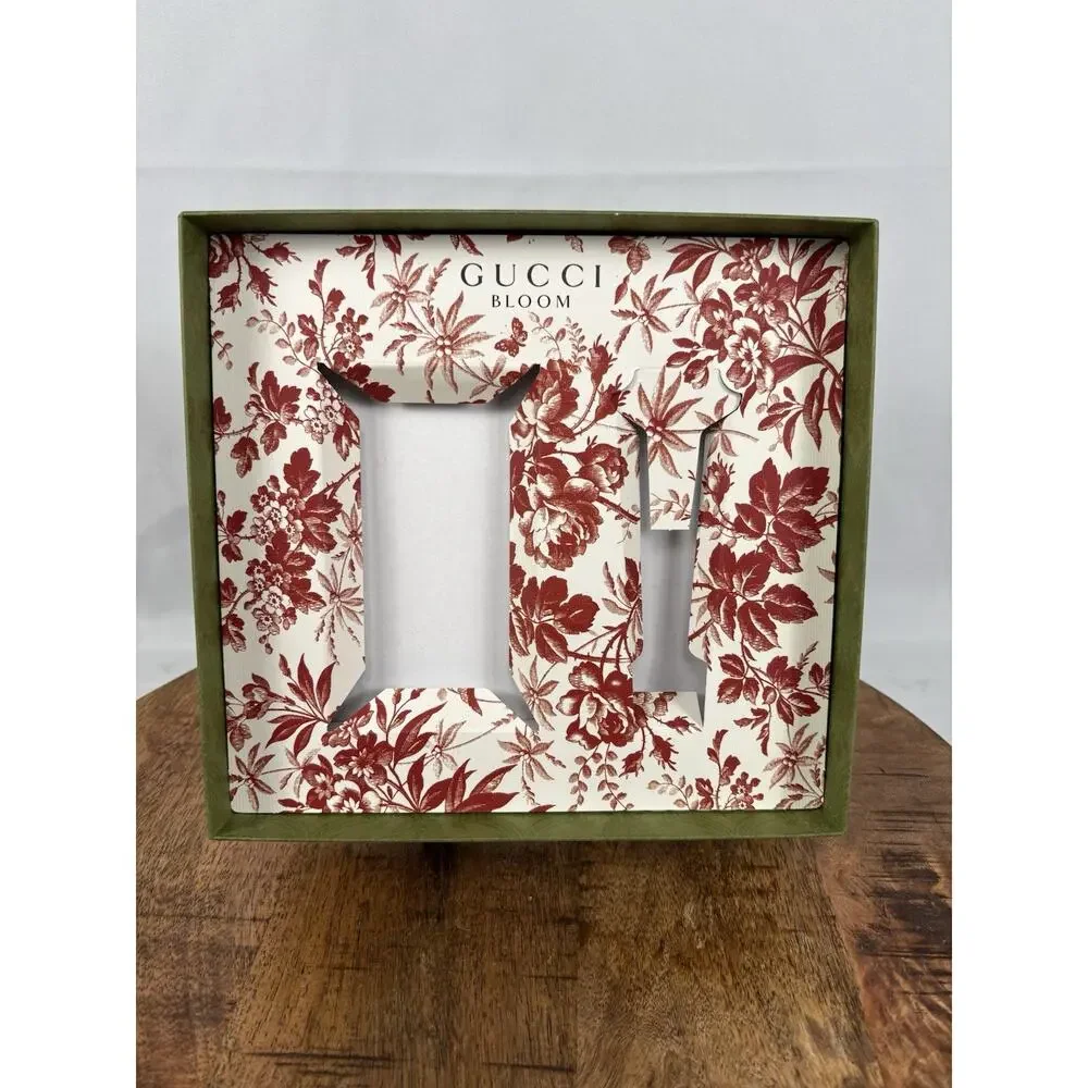 Gucci Beauty Empty Box Only Damask Embossed Cardboard H 9